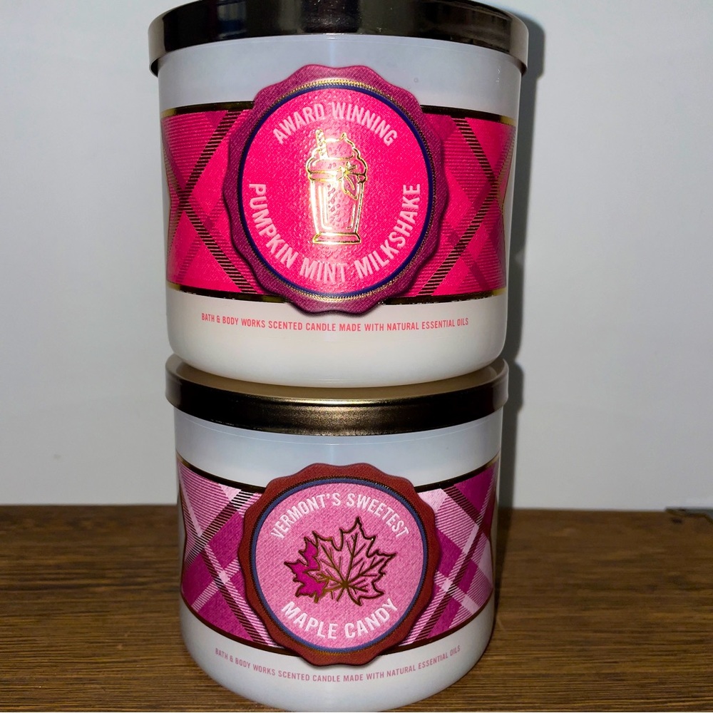 Bundle of 2 unreleased test store candles